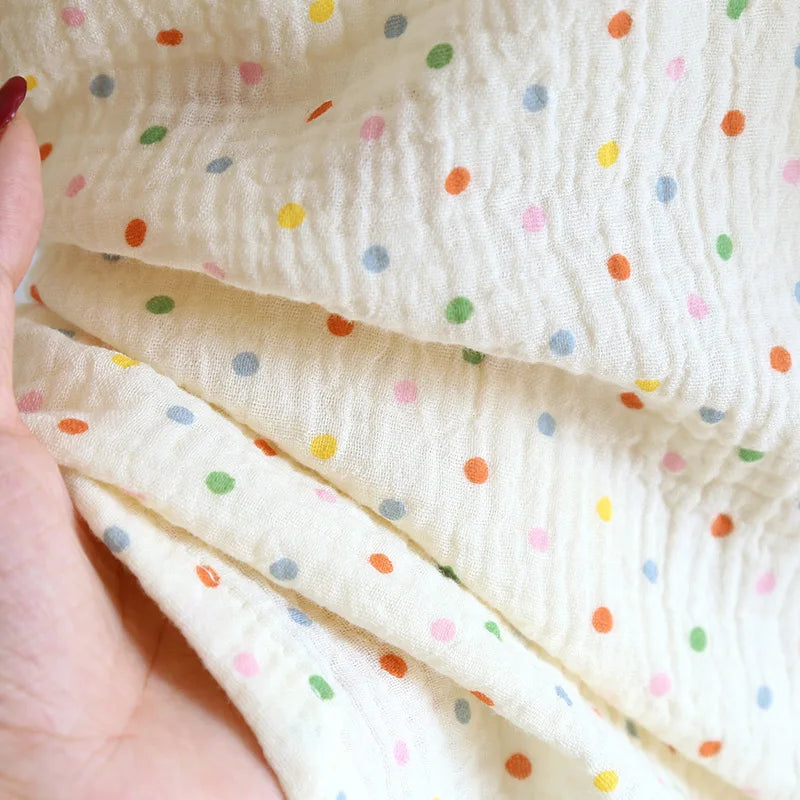 2025 New Summer Women's Pajama Set 100% Cotton Crepe Short Sleeve+Shorts+Pants 3-Piece Pajama Women's Cardigan Home Clothes