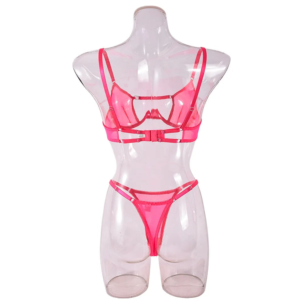 Ellolace Rhinestone Lingerie Onlyfans Kit Sexy Push Up Underwear Without Censorship Matching-Two-Piece Onlyfans Fantasy Clothing