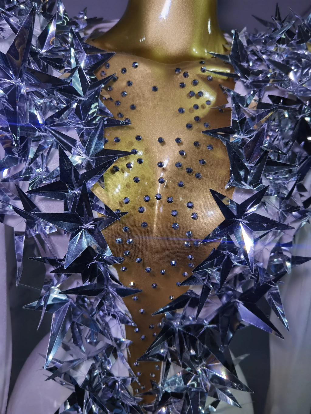 2025 New Shiny Black Rhinestone Velvet Long Sleeve Bodysuit Women Evening Party Club Gala Hosts NightClub Bar Stage Costumes