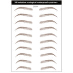 4D Hair-Like Eyebrow Stickers Waterproof Eyebrow Tattoo Water Transfer Eye Brow Enhancer Long Lasting Korean Cosmetics