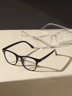 1PC/2PCS Fashion Pentos Plastic Frame Anti-Blue Light Clear Glasses For Daily Office Reading Life Eye Protection Accessories.