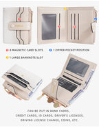 Baellerry High Quality Women Wallets New Simple Short Card Holde Brand Female Purse Photo Holder Coin Pocket Zipper Women Wallet