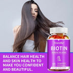 Biotin Gel 10000mcg Highest Potency Healthy Hair, Skin & Nails Vitamins for Women, Men & Children
