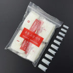 500pcs/Pack Clear/White/Nature French False Fake Tips Ultra-Flexible Half Cover Fake Nail Tips Acrylic Nail Tips 10 Sizes##td