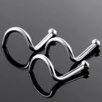 100Pcs/lot Surgical Steel Nose Piercing Stud Earrings Nostril Piercing Crystal Nariz Pirsing Nose Rings for Women Jewelry Gift