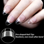 240pcs XS Fake Nails Short Square/Almond False Nail Tips Half Matte Acrylic Square Fingernails DIY For Manicure Extension Tools