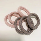 6PCS Women Glitter Hair Scrunchies Girls Elastic Hair Rubber Bands Hair Holder/Gum Hair Accessories Ponytail Hair Holders