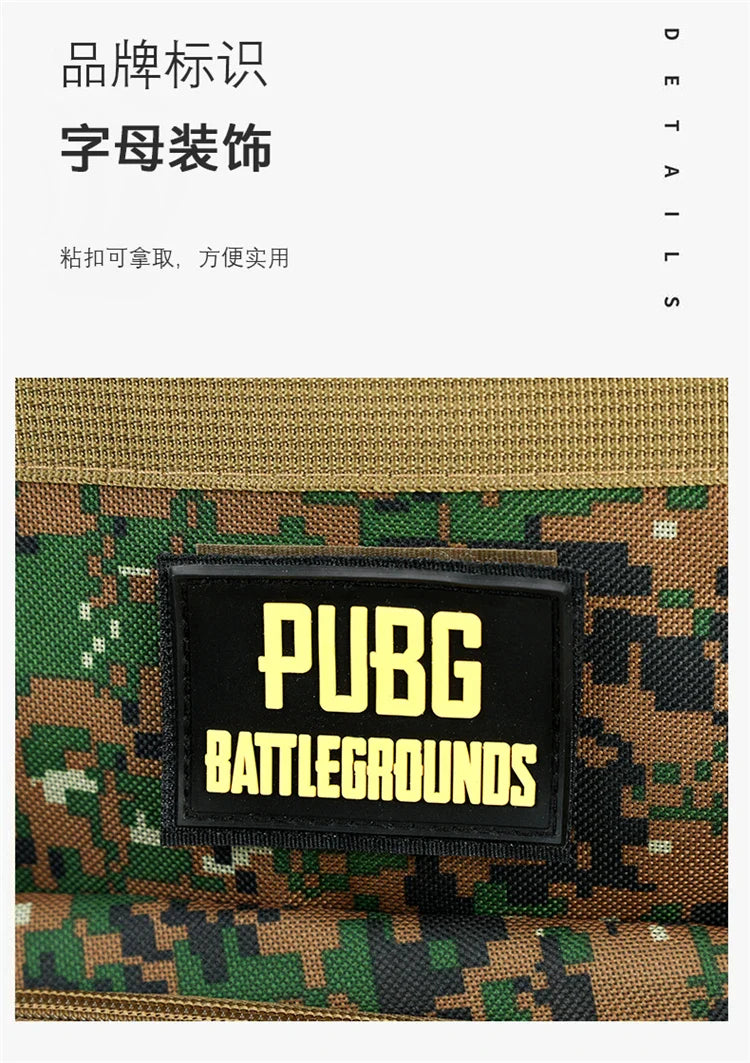 Camouflage Tactical Backpack for Men Large Capacity Outdoor PUBG Style Waterproof Travel School Bag Multifunctional for Daily Us