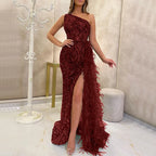 2025 New Women Sleeveless Sequin Long Evening Gown Elegant Bodycon Dress For Wedding Party Prom And Special Occasions
