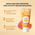 50g Orange Exfoliating gel for facial body scrub skin cleaning Gentle Orange Facial Scrub Body Cleansing Gel Dead Skin Remover