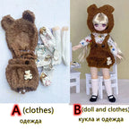 30cm Two-dimensional Doll Comic Face 1/6 Bjd Doll or Dress Up Clothes Children's Girl Birthday Gift Toys Kids Toys