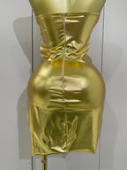 2025 New Sparkly Diamonds Crystal Sexy Mesh See Through Bodycon Mini Dress Women Birthday Party Celebrate Performance Costume