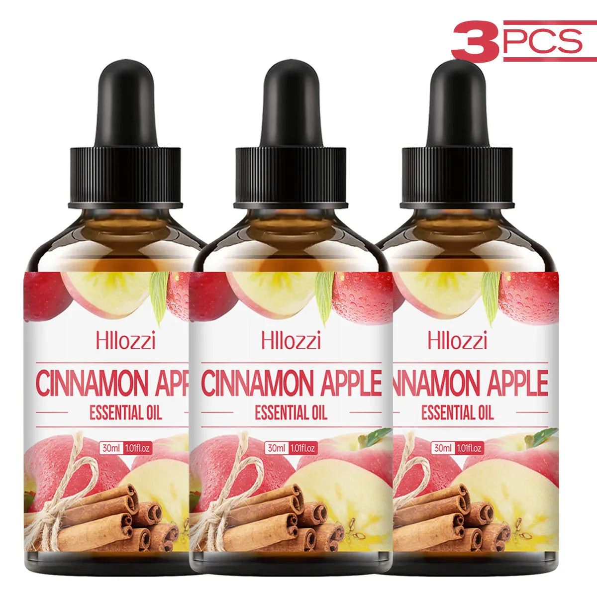 30ml Cinnamon Apple Essential Oil Pure Plant Essential Oil Multi-purpose Aromatherapy Diffuser Humidifier Soap Fruit Essential