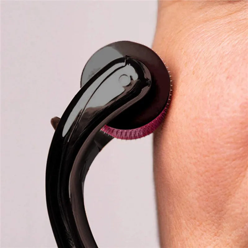 Derma Roller for Skin, Hair & Beard â€?Women and Men Titanium Microneedling Roller for Face & Scalp, Safe & Easy to Use 0.25mm