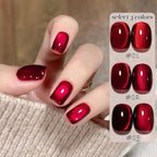 1-3pcs PSK 2025 New Whitening Purple Glass Beads Starry Crystal Nail Art Purple Glass Bead Cat Eye Gel Nail Polish Nail Supplies