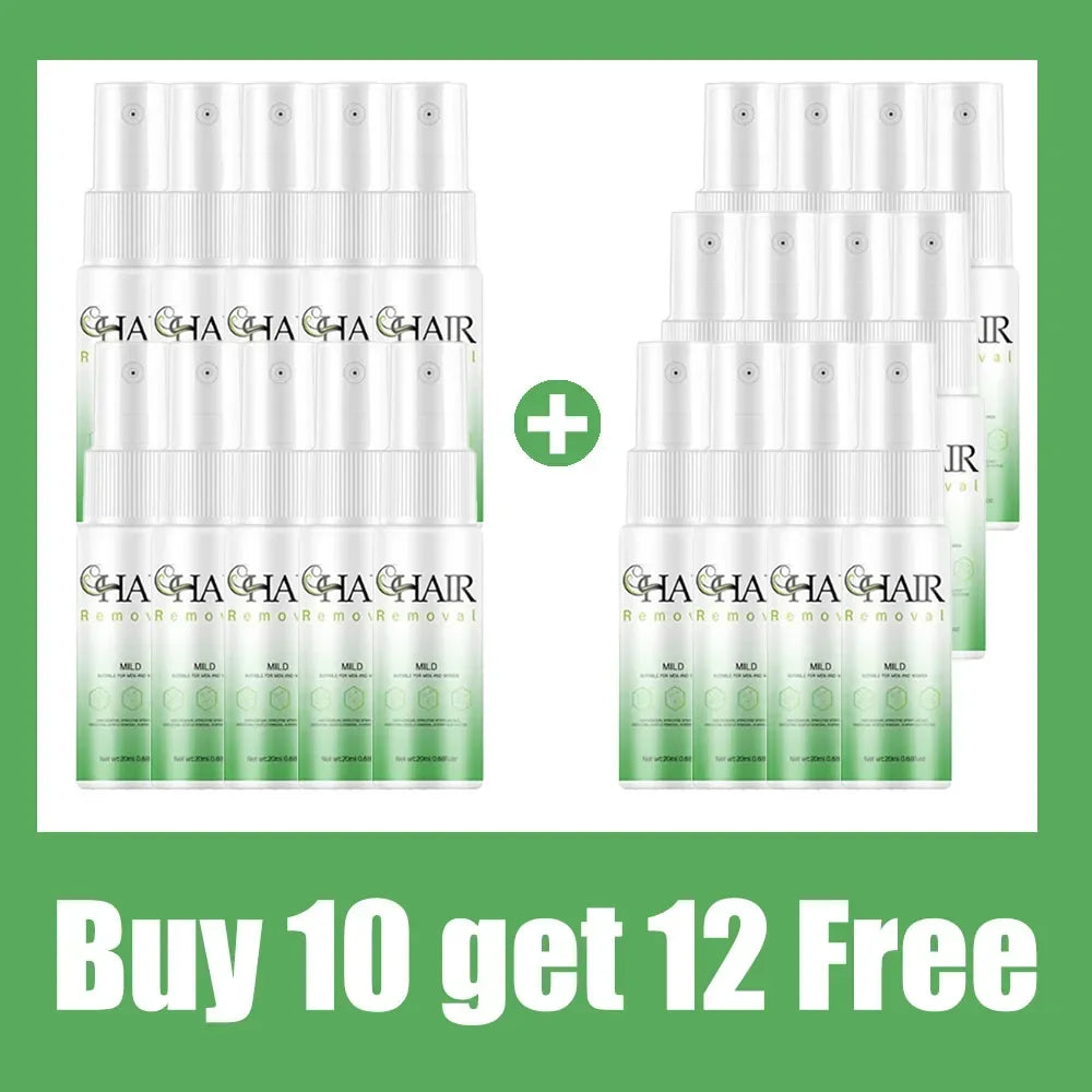 2 Minutes Fast Hair Removal Spray Painless Hair Growth Inhibitor Arm Armpit Leg Permanent Depilatory for Men Women Repair Care