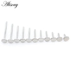 Alisouy 1PC G23 Titanium Internally Threaded Labret Shaft Lip Replacement Flat Bar Ear Tragus Stud Earring Body Piercing Jewelry