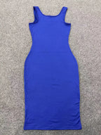 AliExpress Summer Sexy Tank Top Dress European and American Plus Size Women's Sleeveless midi Dress