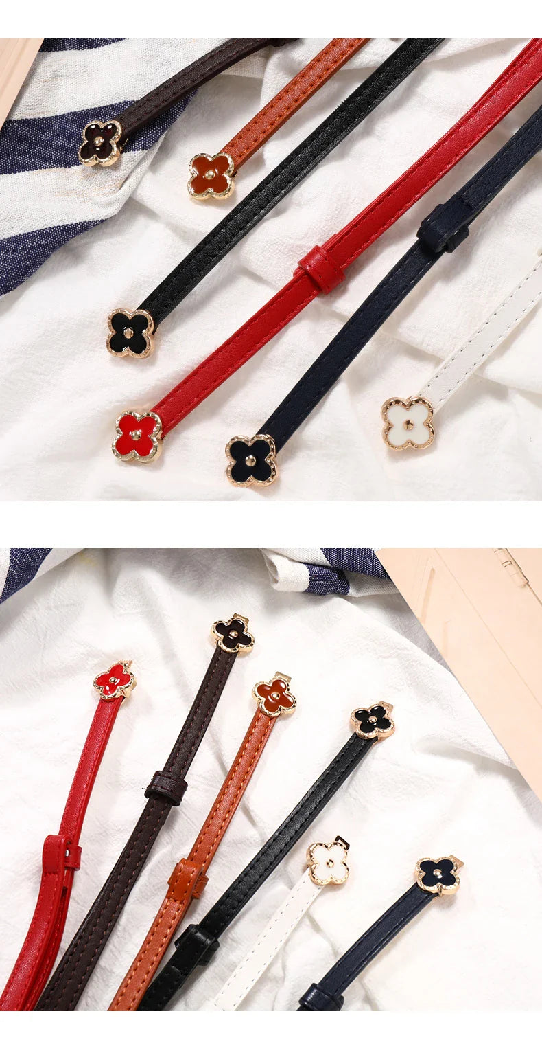 Belt female models super leather hundred with 2023 new belt ladies pin buckle fashion decoration jeans belt cowhide simple