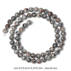 4-12mm AA Yooperlite Natural Flame Stone Beads Round Spacer Beads For Jewelry Making Supplies Diy Charms Bracelets Accessories