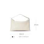 Envelope Bag Vintage Niche Wind Genuine Leather Wide Shoulder Strap Armpit Bag Hundred Sheepskin Shoulder Bag Clutch Bag
