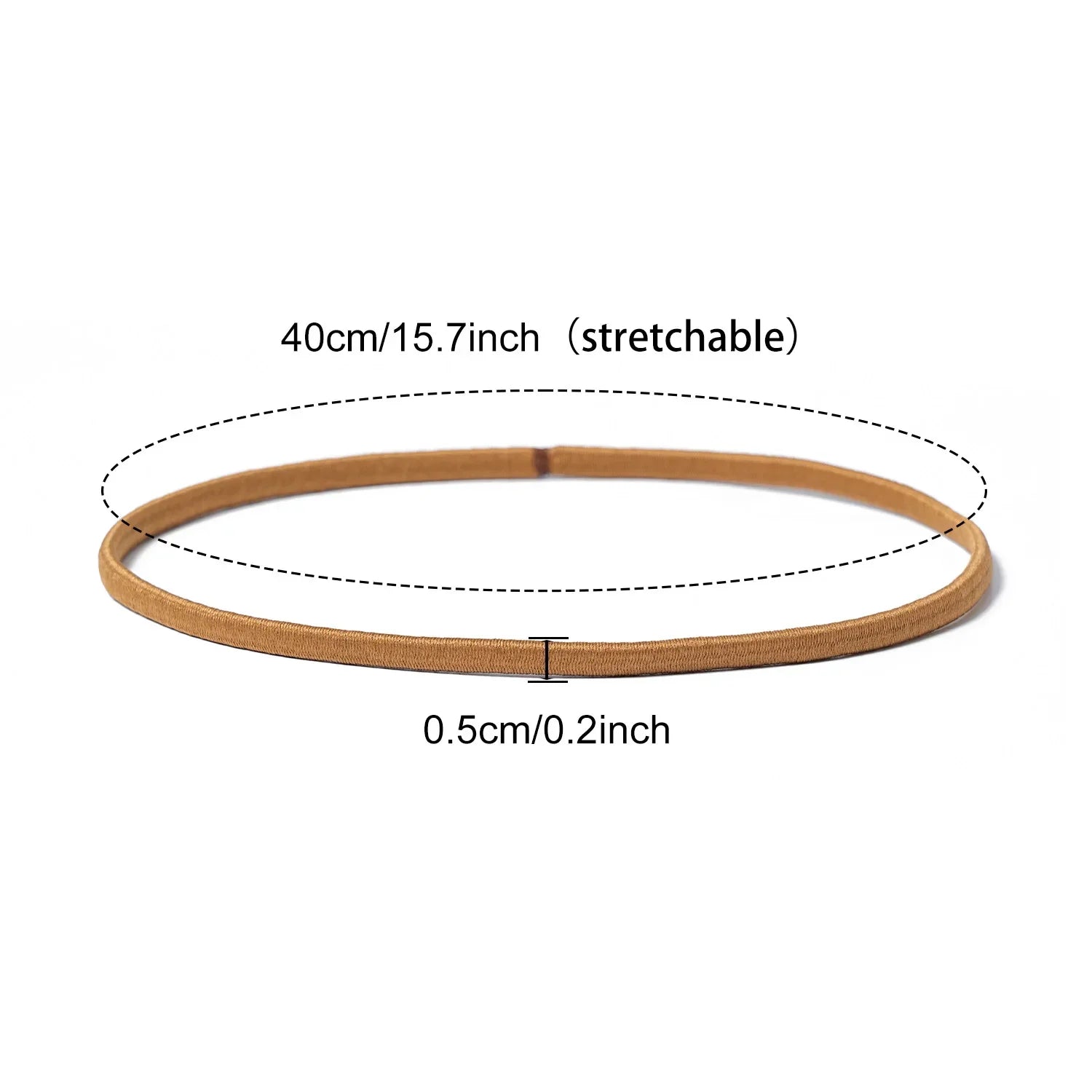 6/8PCS Unisex Sports Elastic Thin Headband Non-Slip Women Men Yoga Hair Bands Sweatband Football Running Biking Sports Hairband