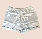 100% Real Mulberry Silk Womens Pajamas Set Sleepwear Pjs Button Down Short Sleeve Shirt Top and Shorts Loungewear 2 Piece M-4XL