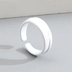 2022 Summer Colorful Ring Set Wholesale Fashion Geometric Chain Candy Color Irregular Opening Rings Women Party Finger Jewelry