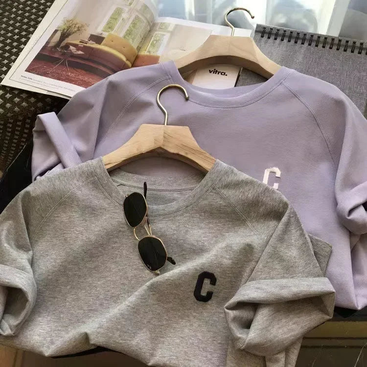 Bull Horn Sleeve Casual Sports Suit Women's Summer Thin Style Summer Running Fashion Western-Style Short Sleeved Shorts Pajamas