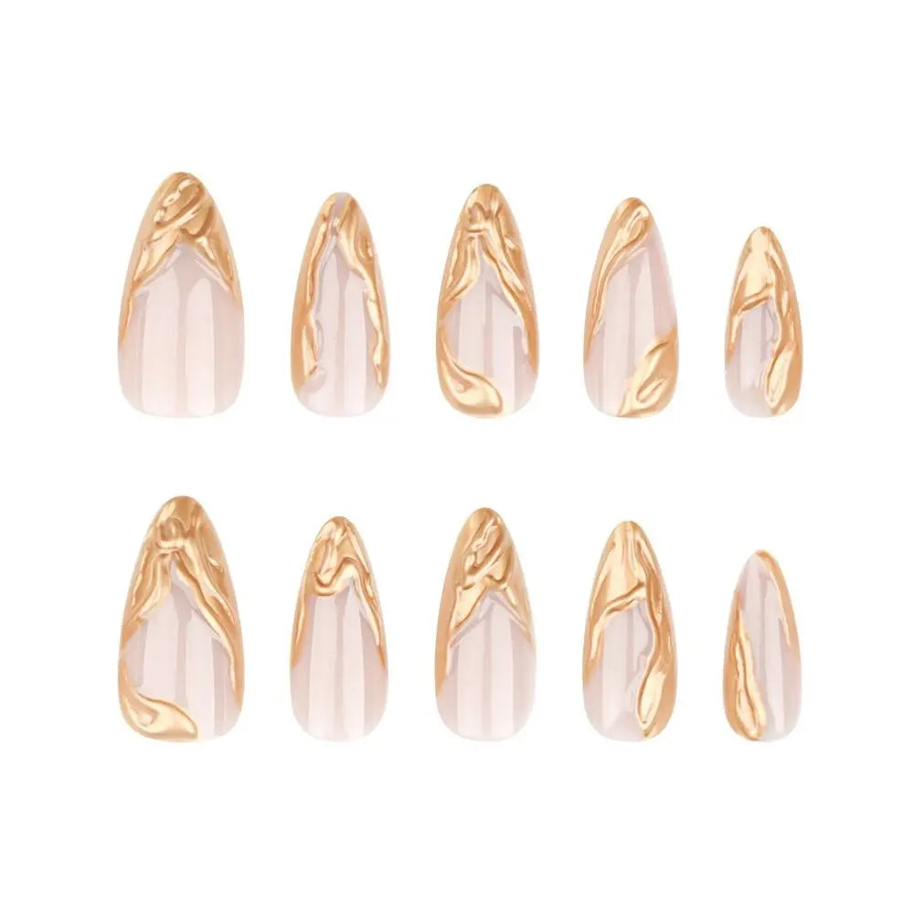 24pcs Manicure Long Almond False Nails Stiletto Ballerina Fake Nials Detachable Halloween Bat French Nail Tips DIY