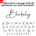 Customized Name Letter Necklace Personalized Stainless Steel Simple Pendant Clavicle Chain Women's Jewelry Valentine's Day Gift