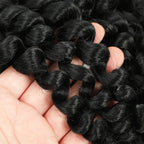 1- 5 Packs 8 inch Jumpy Wand Curl Jamaican Bounce Crochet Hair Natural Black Wand Curls Crochet Hair Short Curly Crochet Braids
