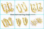 18K Gold Plated Split Rings Connecting Ring Brass Open Jump Rings Accessories For Jewelry DIY Jewelry Material Wholesale