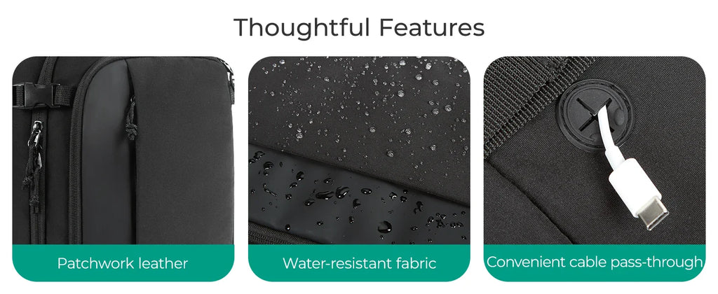 BAGSMART Travel Backpack Flight Approved  30L Lightweight Backpack for Men Women Waterproof Travel Bag with USB Charging Port