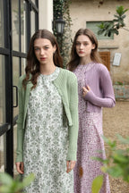 AS 2025 spring summer linen shirt + dress collection high quality print linen and knitting cardigan woman outfit