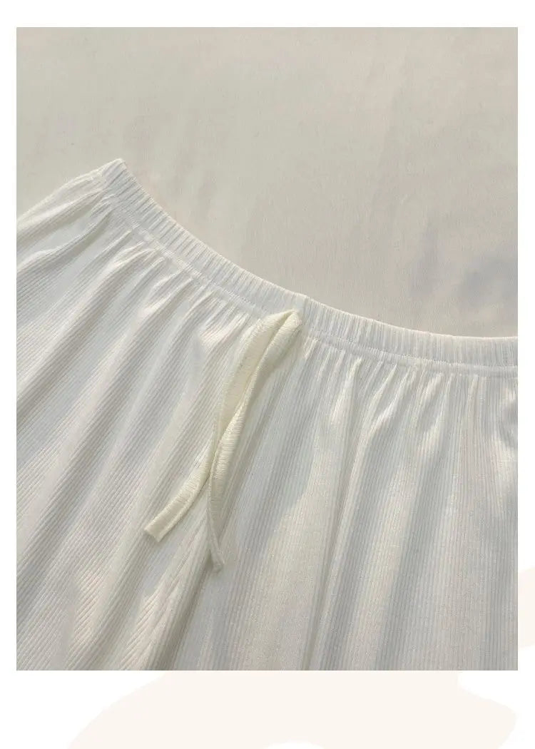 Casual Women Pajamas Summer Sleepwear Spaghetti Strap Shorts Sets 2 Pieces Night Wears O-neck Korean Sleeping Solid Home Suit