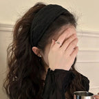 2025 Korea Elegant Chiffon Wide Hairbands Headband Women Girls Gift Scrunchie Hair Head Hoop Band Accessories Headdress Headwear