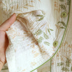 2025 New Spring and Autumn Women's Pajama Set 100% Cotton Crepe Printed Long Sleeve Pants Two Piece Home Suit Set Sleepwear