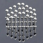 10-100pcs/lot Stainless Steel Labret Lip Bar Rings Stud Tragus Helix Bar Ear Cartilage Piercings Jewelry for Women Men 3mm Ball