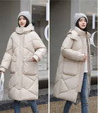 20 degrees Winter Women long Parkas Jackets Casual Hooded Thick Warm Windproof Parkas Coat Fashion Female outwear Long parkas