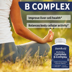 Bioactive Complete B Complex, Supports Liver, Immune System, Promotes Healthy Energy, Metabolism, Complete B Vitamins