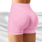 4.5'' Impact Shorts Seamless Low Ribbed Waistband Gym Shorts Scrunch Bum Yoga Shorts Booty High Stretch Running Bike Shorts