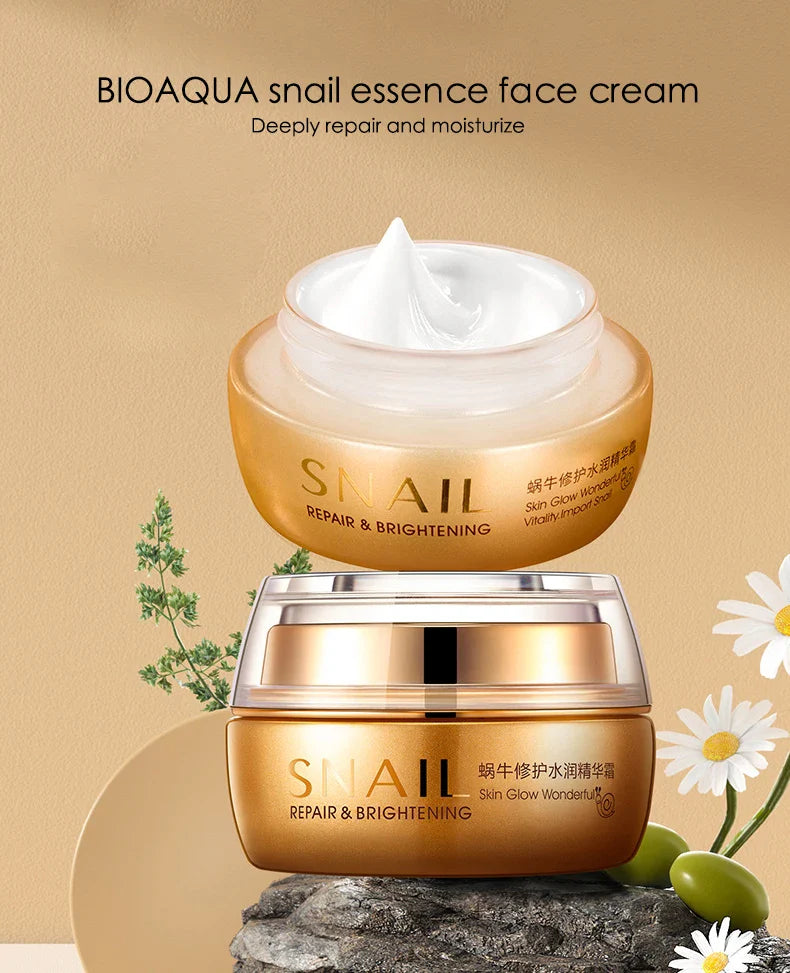 BIOAQUA Snail Essence Face Cream Beauty Health Moisturizing Firming Facial Skin Care Creams Brightening Face Creams for Face