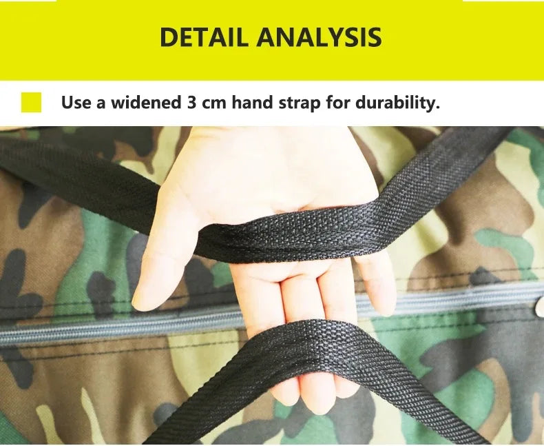 Camouflage Luggage Moving House Big Bag Thick Waterproof Oxford Cloth Moving Artifact Large Woven Storage Men's Travel Bag 180L