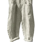 Casual Striped Print Sleeveless Jumpsuit Sling Big Pockets Wide Leg Summer Jumpsuit Women Female Clothing