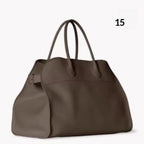 Handbag Tote Tote Commuter Leather Large Capacity Computer Bag White Soft Breathable Handbags Traveling