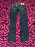 Buddha Statue Pocket Embroidery Low Waist Jeans Hip-hop Punk Street Fashion Washed Casual Jeans Women's Clothing