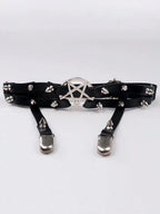 1PC Women Sexy Garter Belt Rivets Leg Ring Rock Pub Punk Pendientes Party Club Sexy Gothic Femmal Suspender