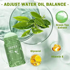 Green Tea Remove Blackhead Solid Mask Dispel Acne Blemish Cleansing Stick Mask Shrink Pores Tighten Whitening Repair Skin Care
