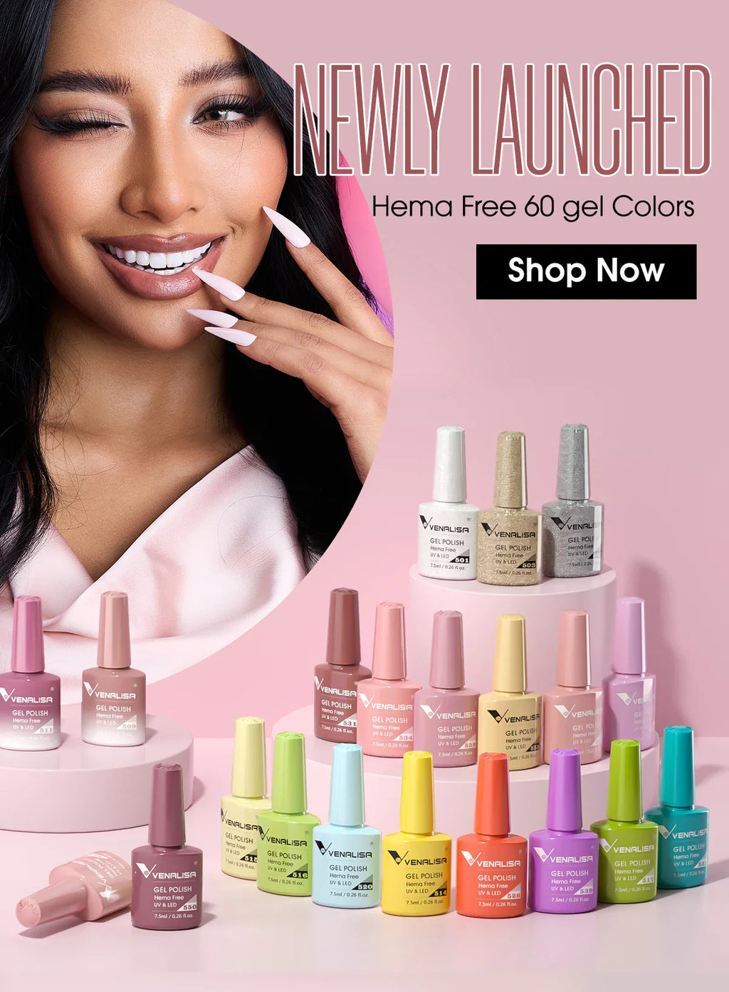 50ml Venalisa Soak off Thick Jelly Gel UV Construction Gel Builder Extend 24 Color Camouflage Milky White Nail Art Hard Nail Gel